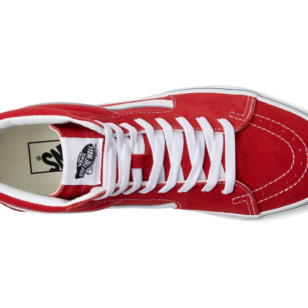 VANS Kids Hightop Sk8-Hi Red Sneakers Size 13.5 - Picture 14 of 15